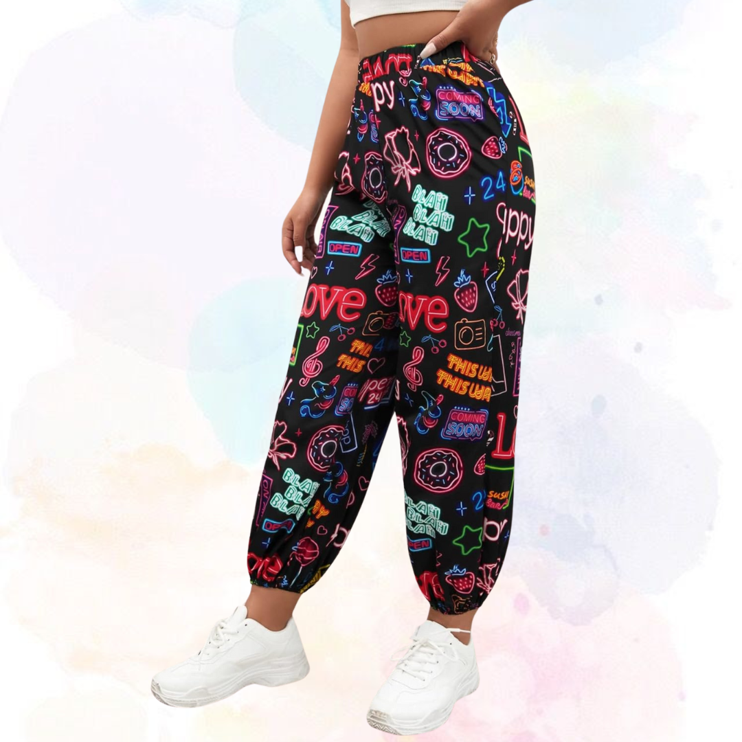 Ritsila Comfy Pajama Pants for Women Casual Drawstring Floral Palazzo Lounge Pants Stretch Wide Leg Bottoms (Pack of-2)