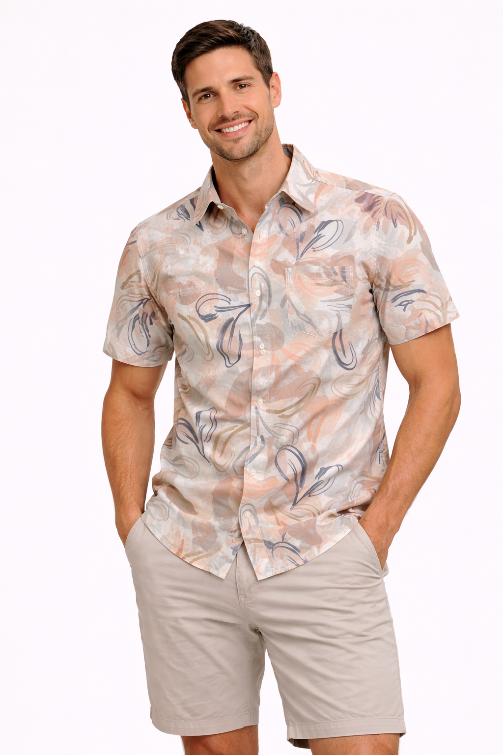 Soft Abstract Breeze Printed Shirt For Men's