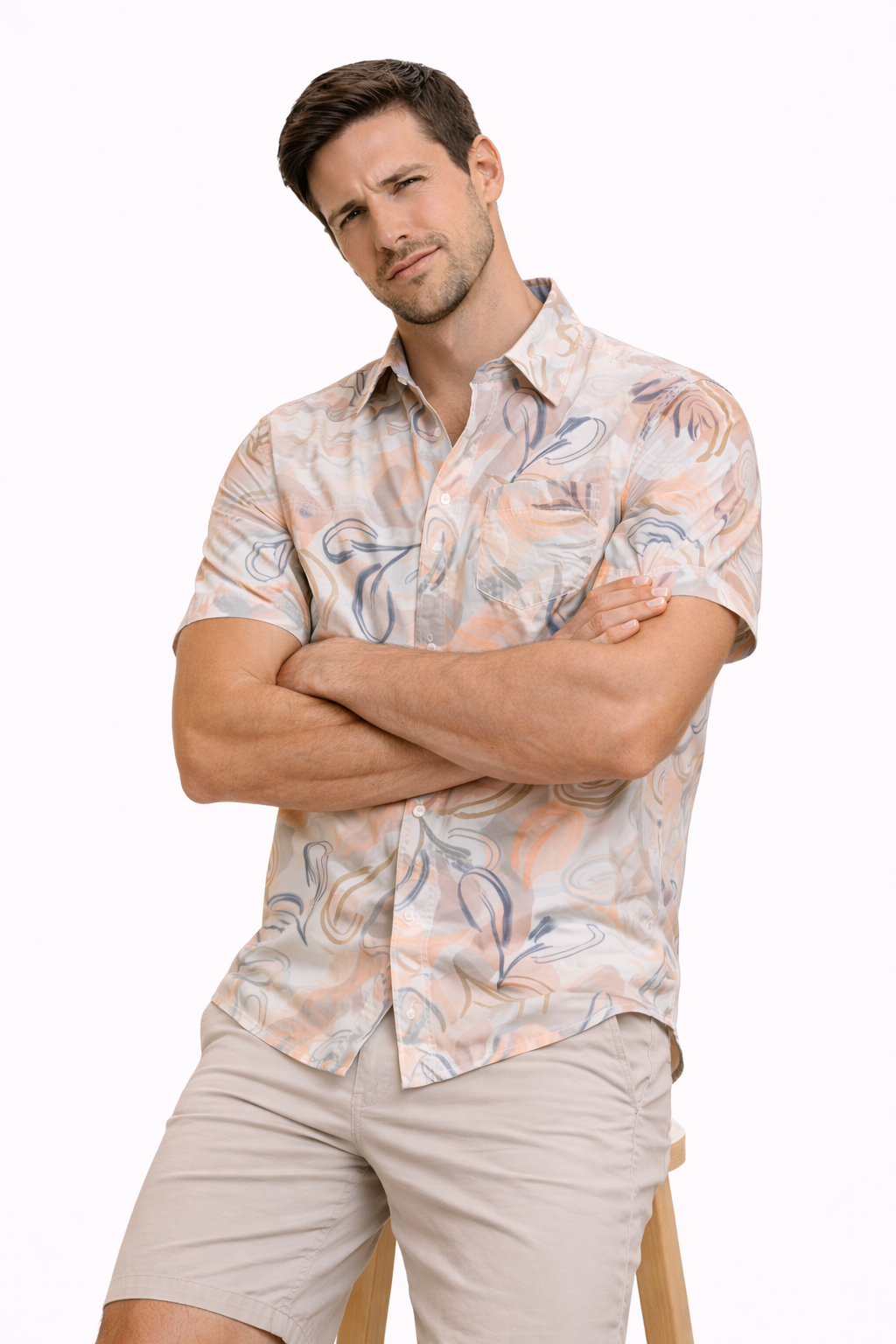 Soft Abstract Breeze Printed Shirt For Men's