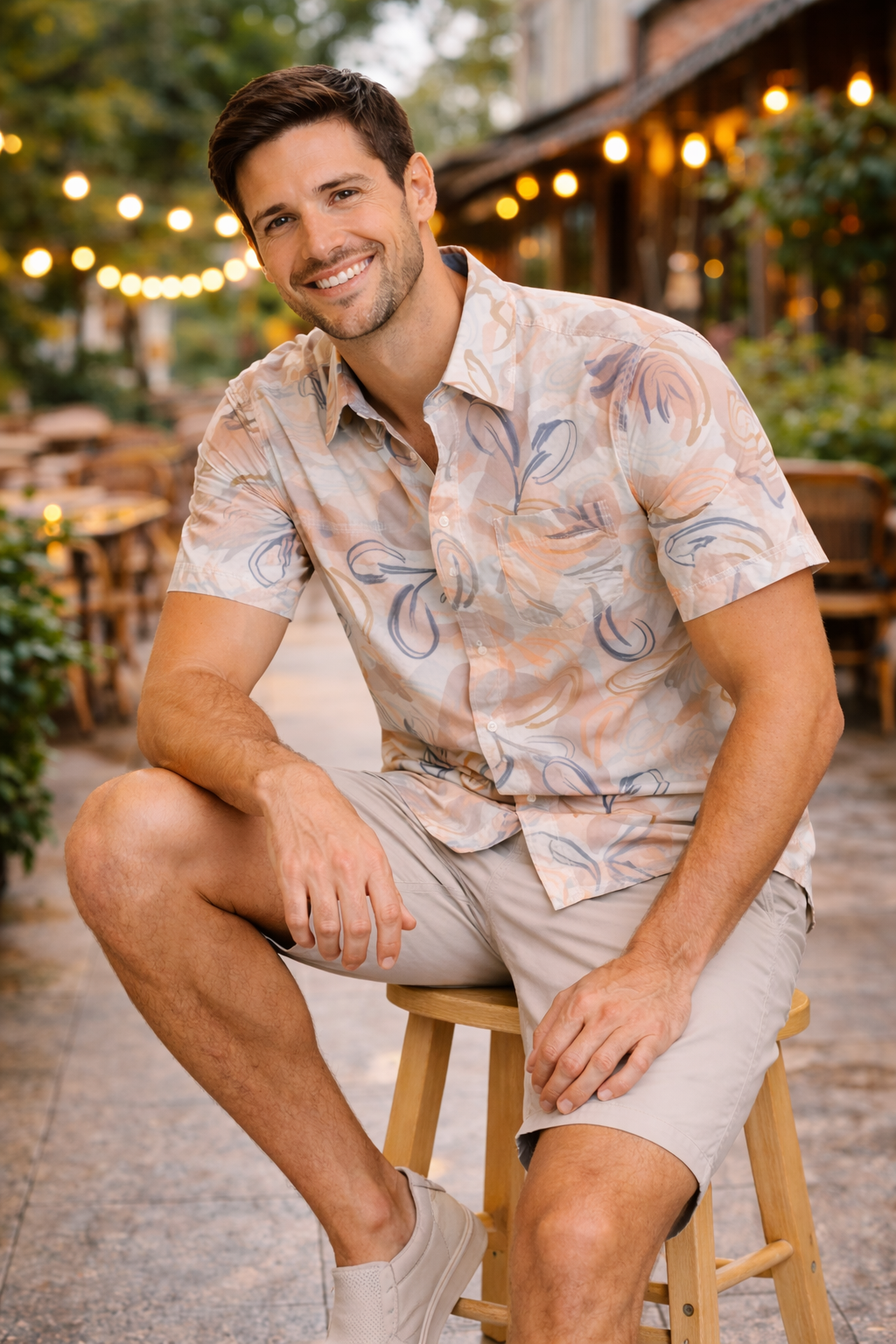 Soft Abstract Breeze Printed Shirt For Men's