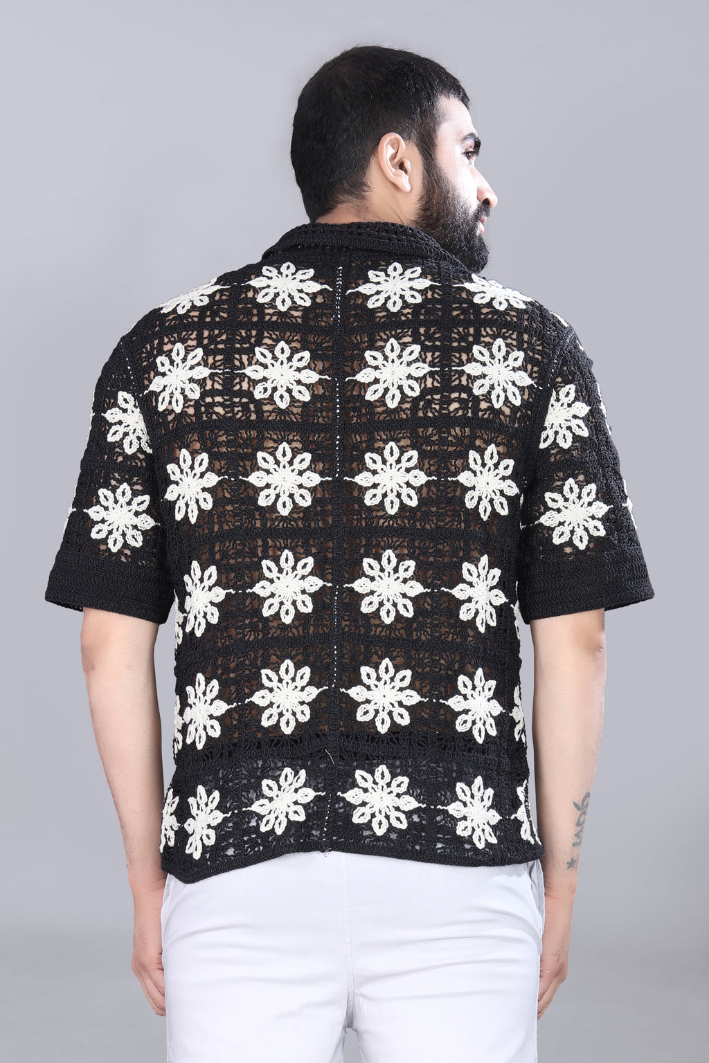 Flower Crotchet Shirt