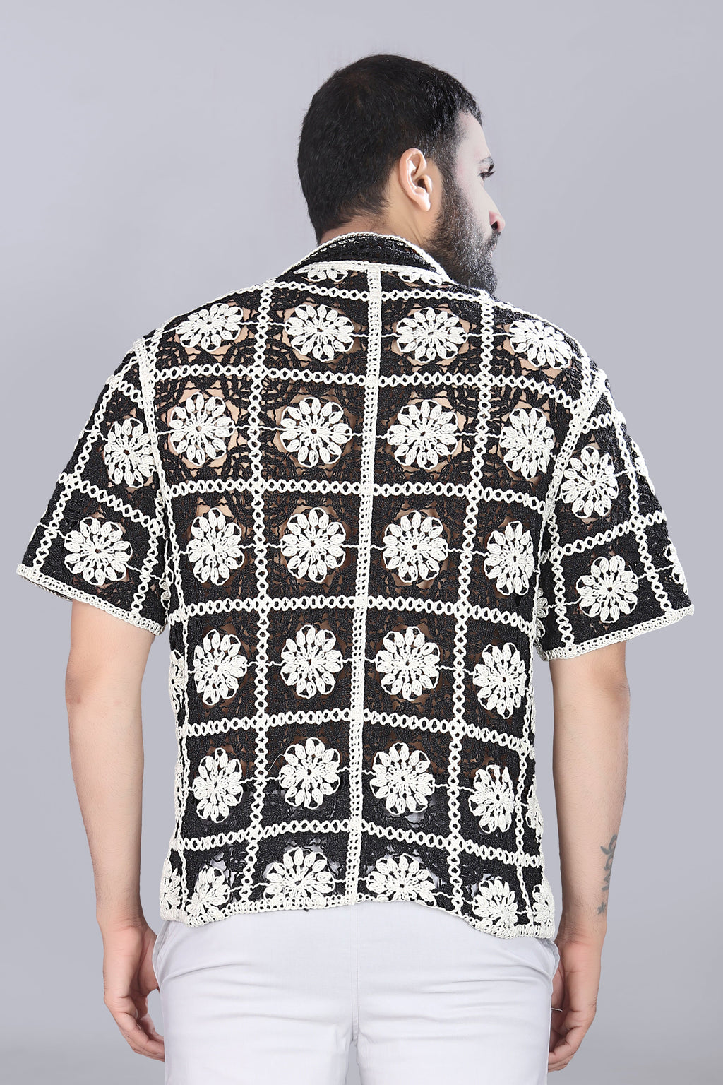 Flower Box Crotchet Shirt