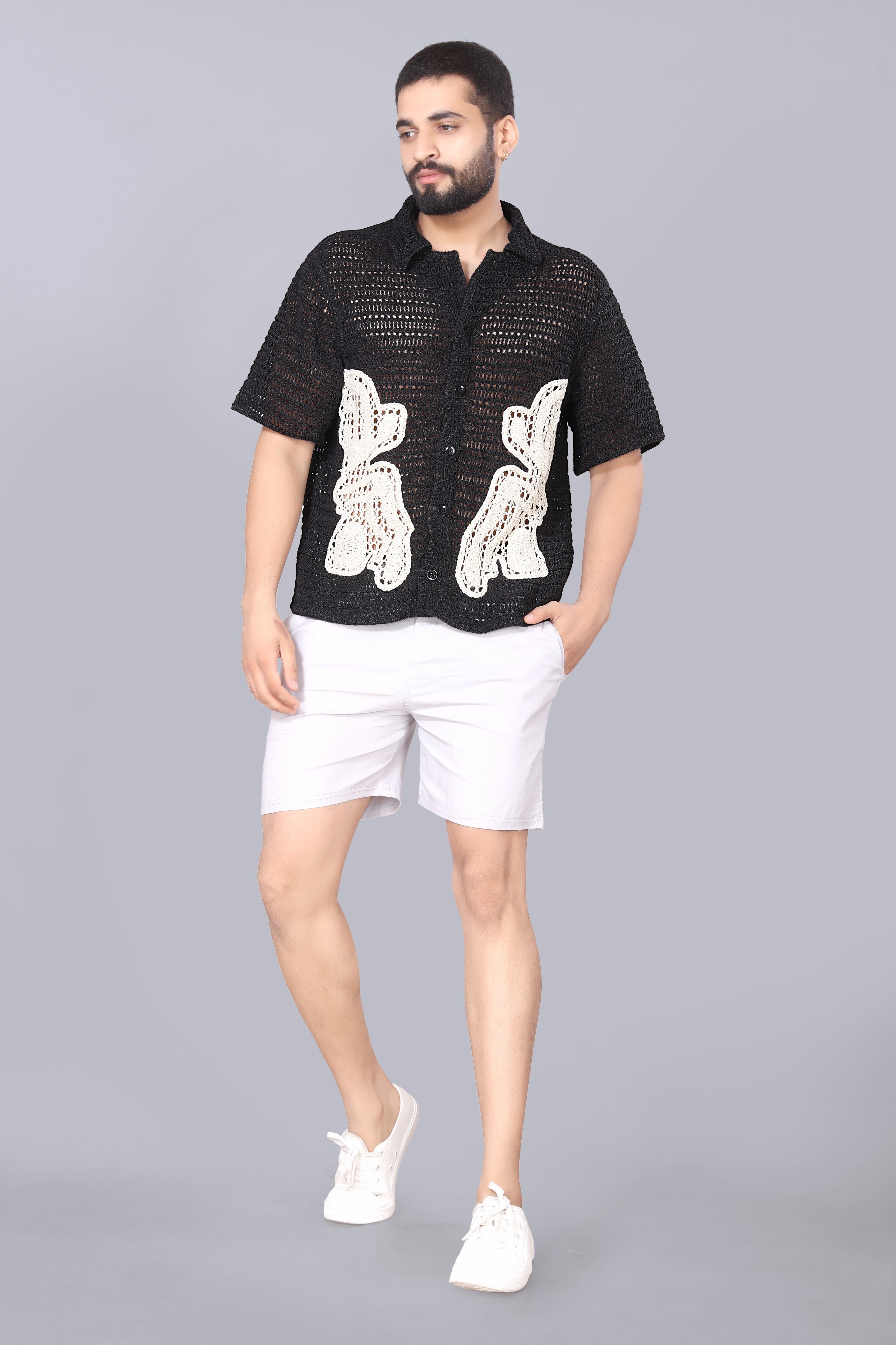 Butterfly Crotchet Shirt