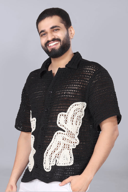 Butterfly Crotchet Shirt