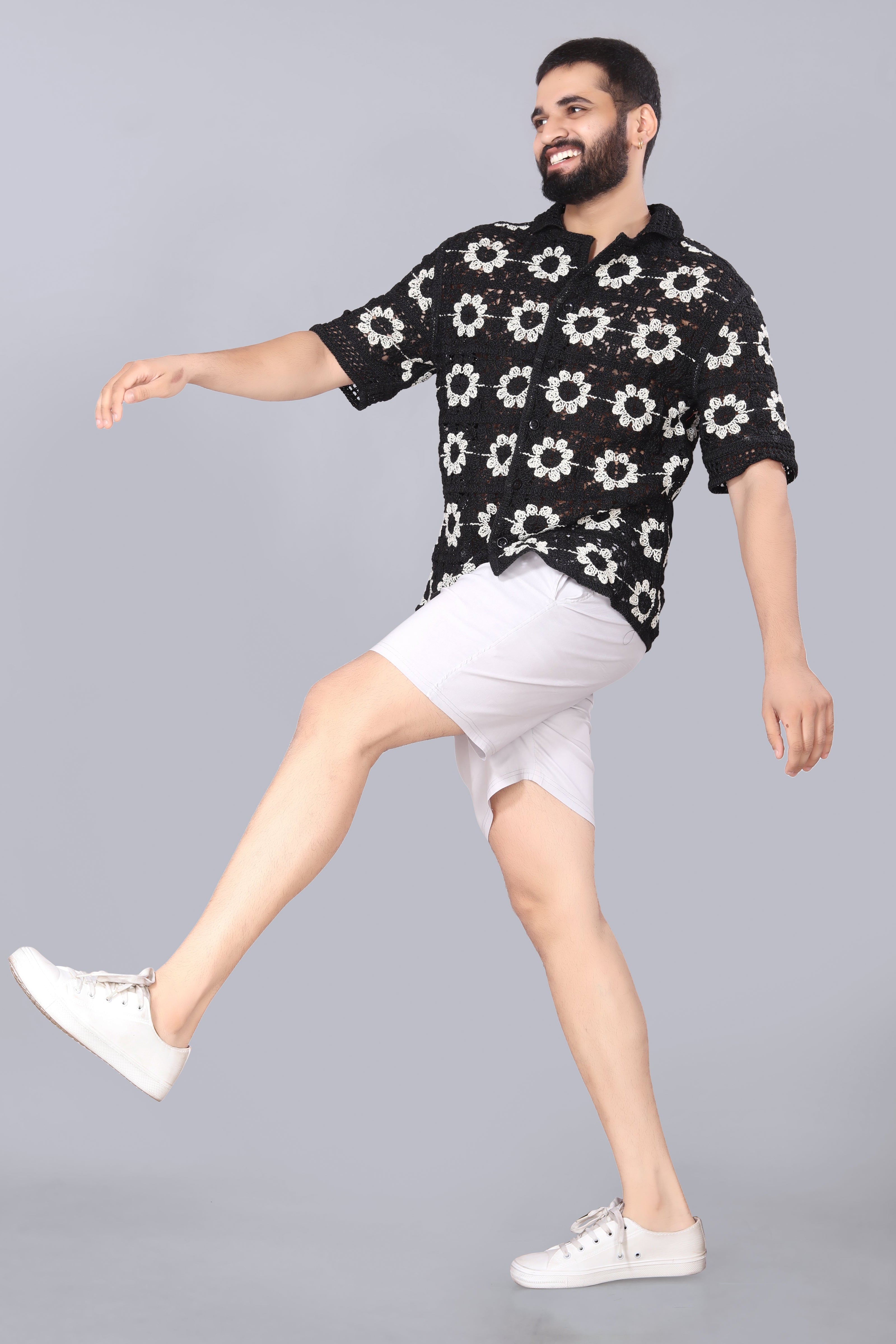 Sunflower Crotchet Shirt