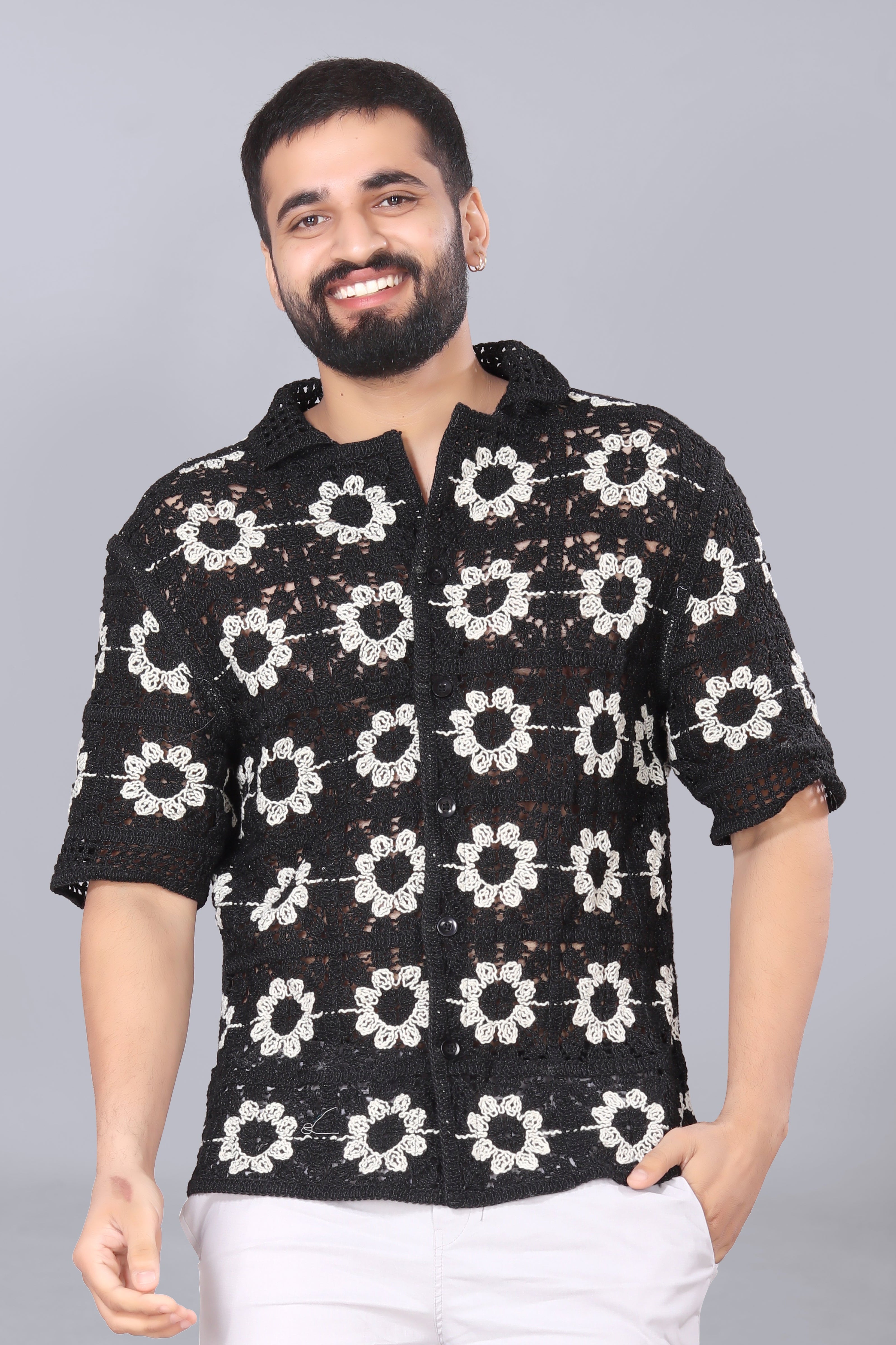 Sunflower Crotchet Shirt