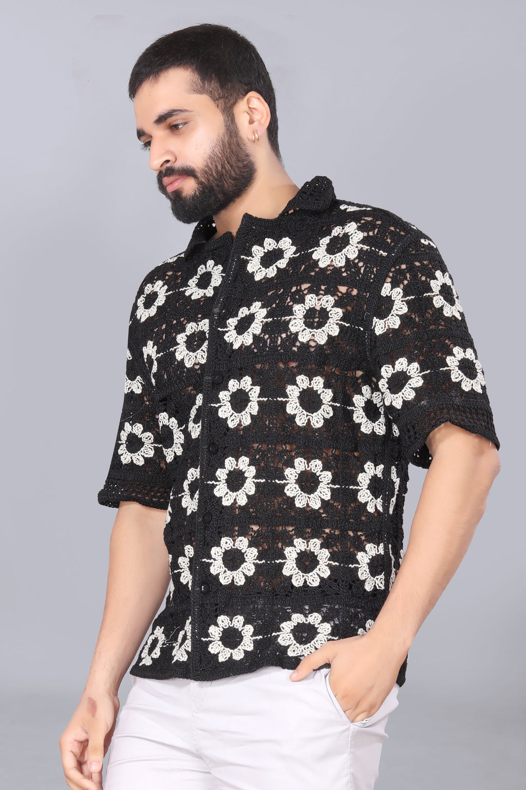 Sunflower Crotchet Shirt