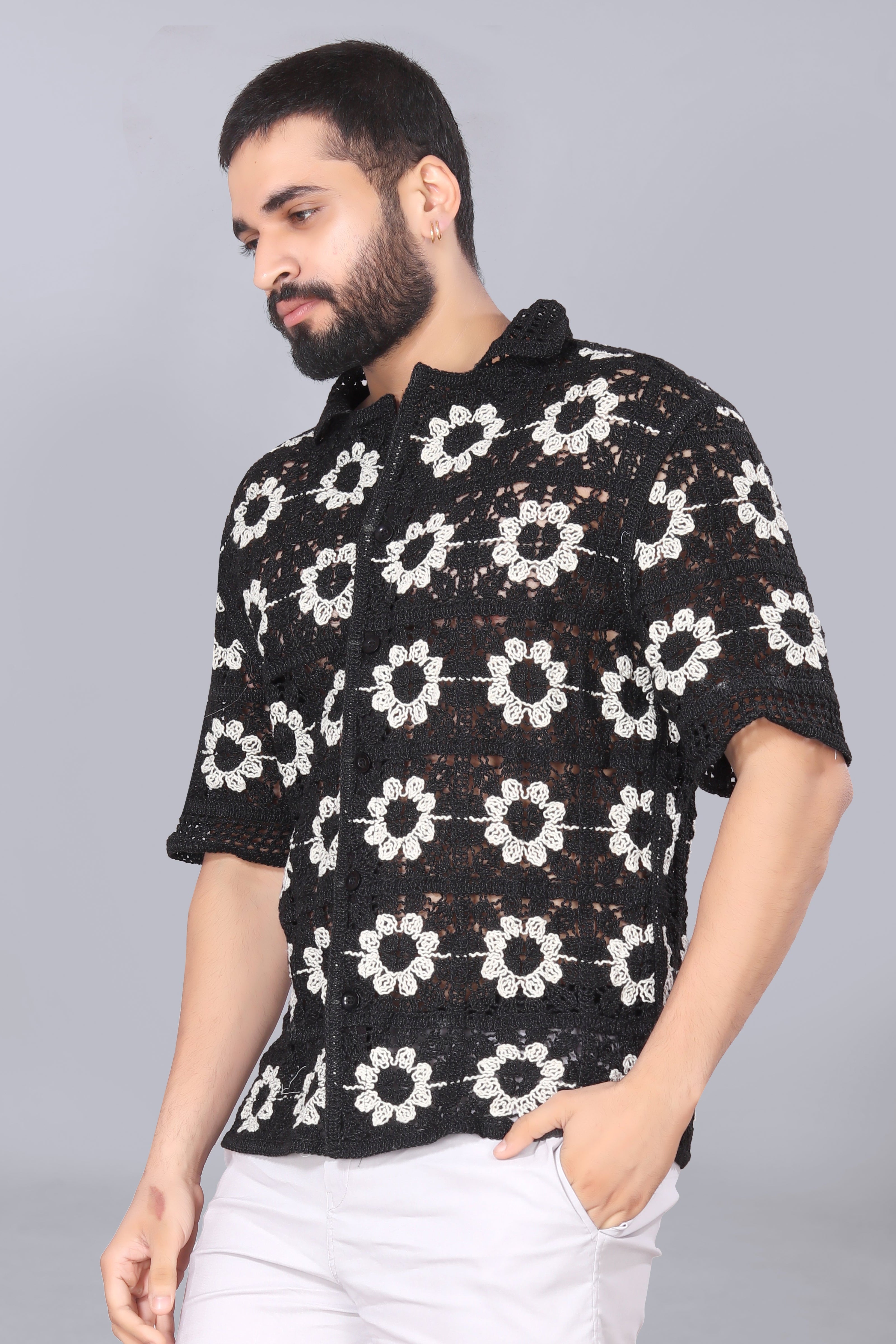 Sunflower Crotchet Shirt