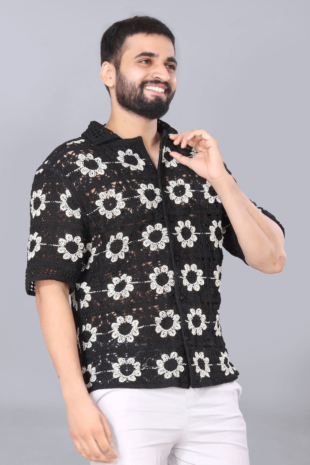 Sunflower Crotchet Shirt