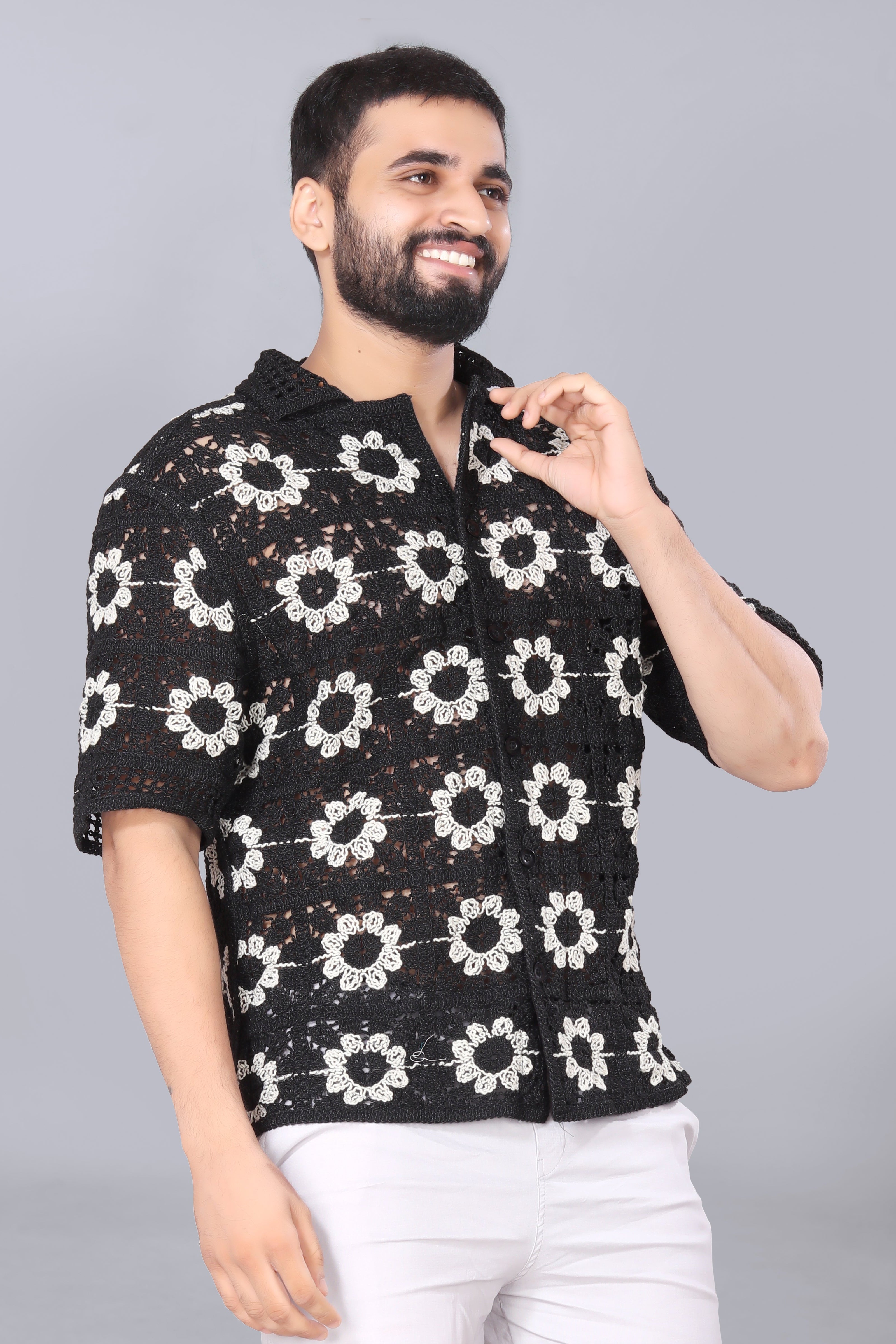 Sunflower Crotchet Shirt