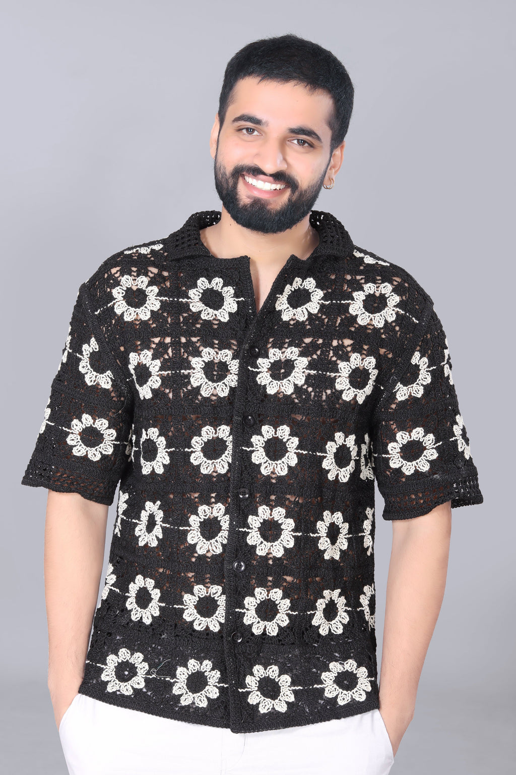 Sunflower Crotchet Shirt