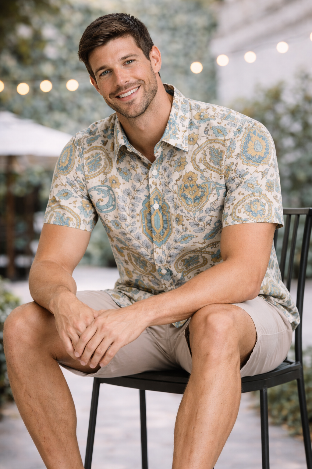 Royal Paisley Garden Printed Shirt For Men's
