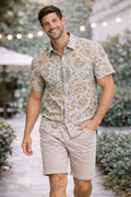 Royal Paisley Garden Printed Shirt For Men's
