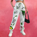 Women’s Trendy Graphic Printed Jogger Pants | High Waist Street Style Trousers | Casual & Lounge Wear Bottoms