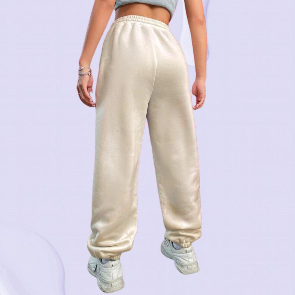 Women’s Trendy Graffiti Printed Jogger Pants | High Waist Casual Streetwear Trousers | Stylish Lounge & Travel Wear