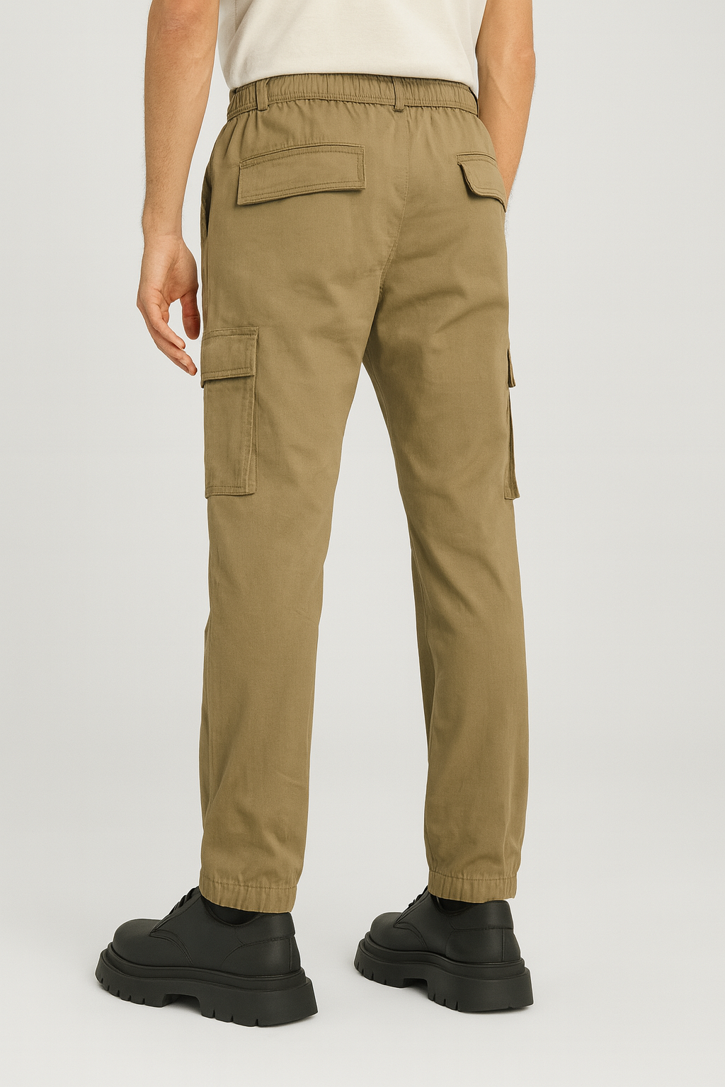 Men's Utility Cargo Pants - Dark Beige