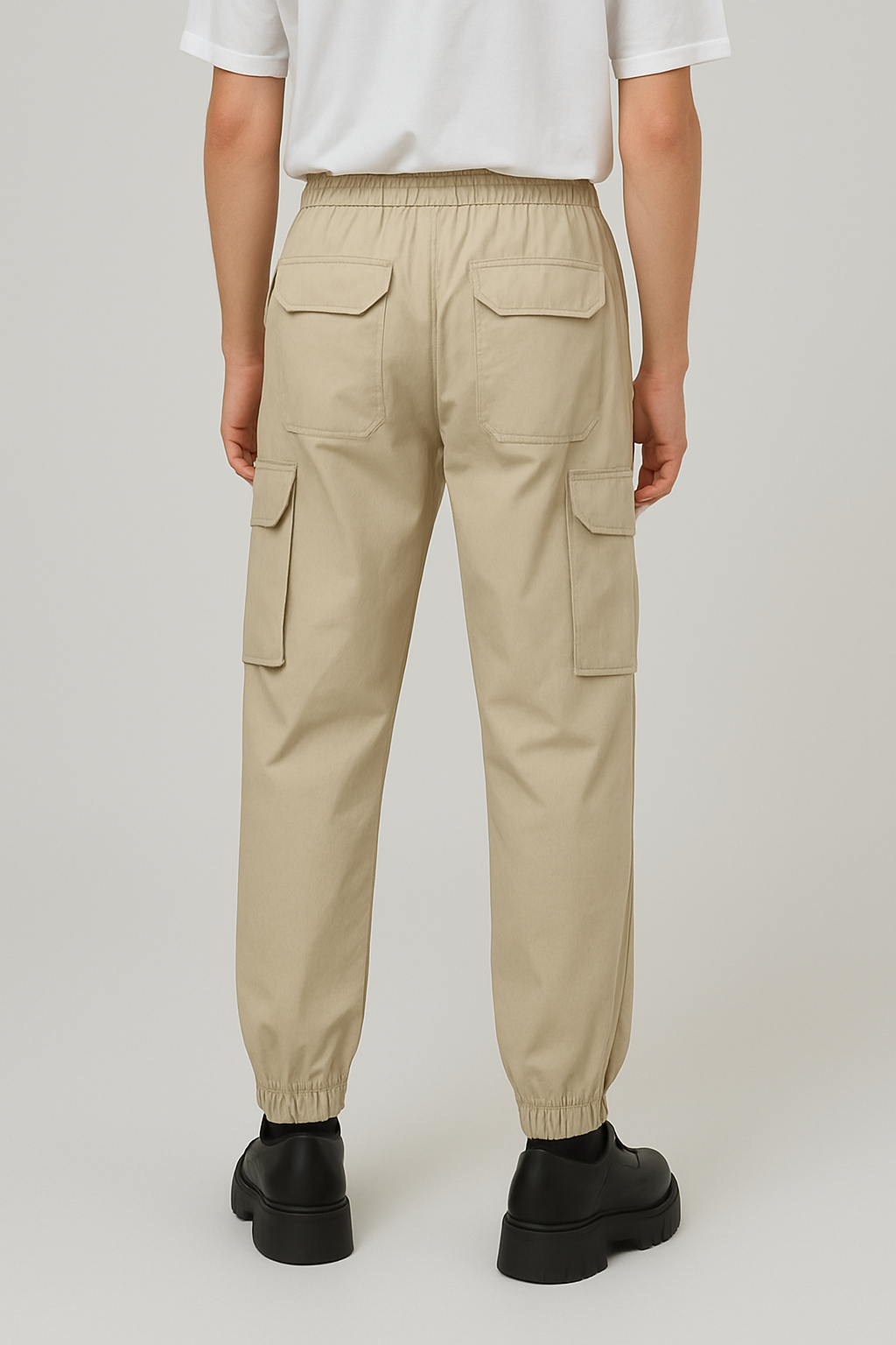 Men's Utility Beige Cargo Pants