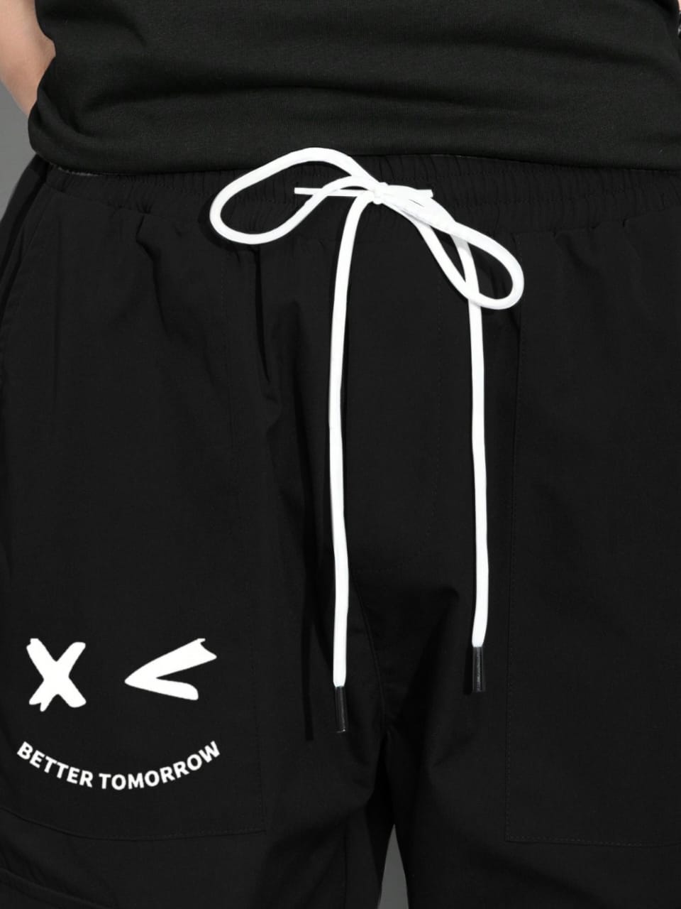 Men’s Black Cargo Pants | Slim Fit Utility Trousers with Multi-Pockets | Casual & Streetwear Bottoms