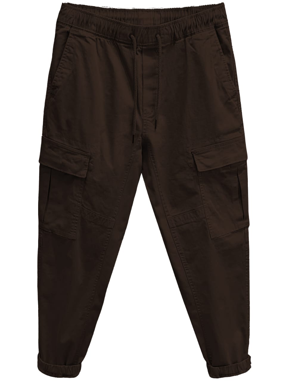 Men’s Coffee Brown Cargo Pants | Slim Fit Utility Trousers with Multi-Pockets | Casual & Streetwear Bottoms