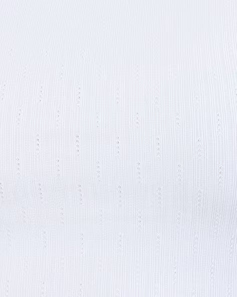 Women’s Ribbed Cotton Crop Top | Short Sleeve Slim Fit Casual T-Shirt