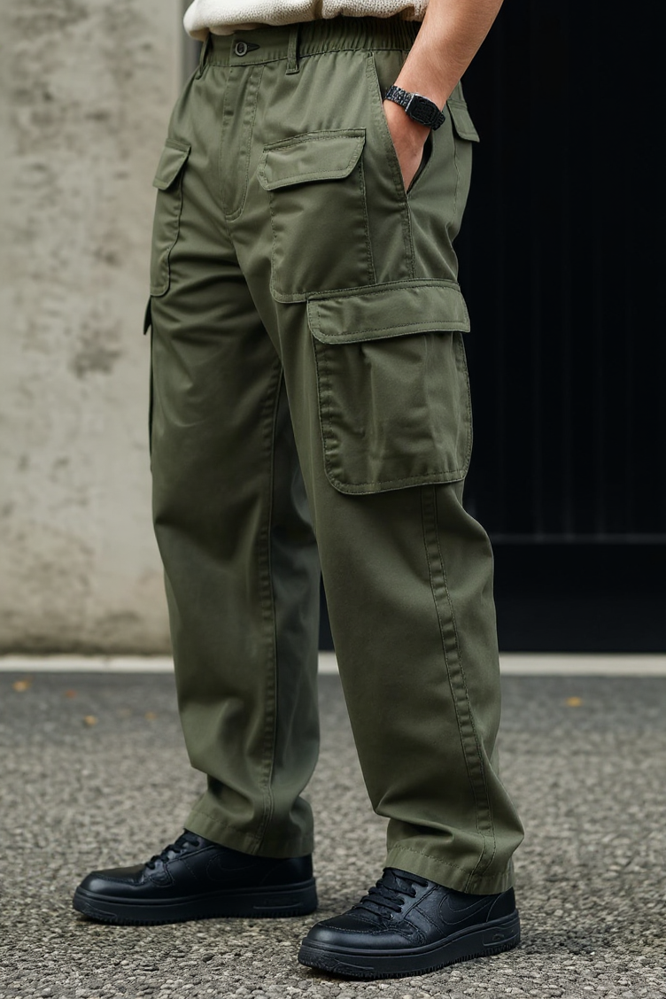 Men's Utility Cargo Pants – Olive Green