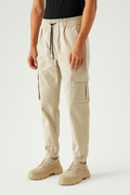 Men's Utility Beige Cargo Pants