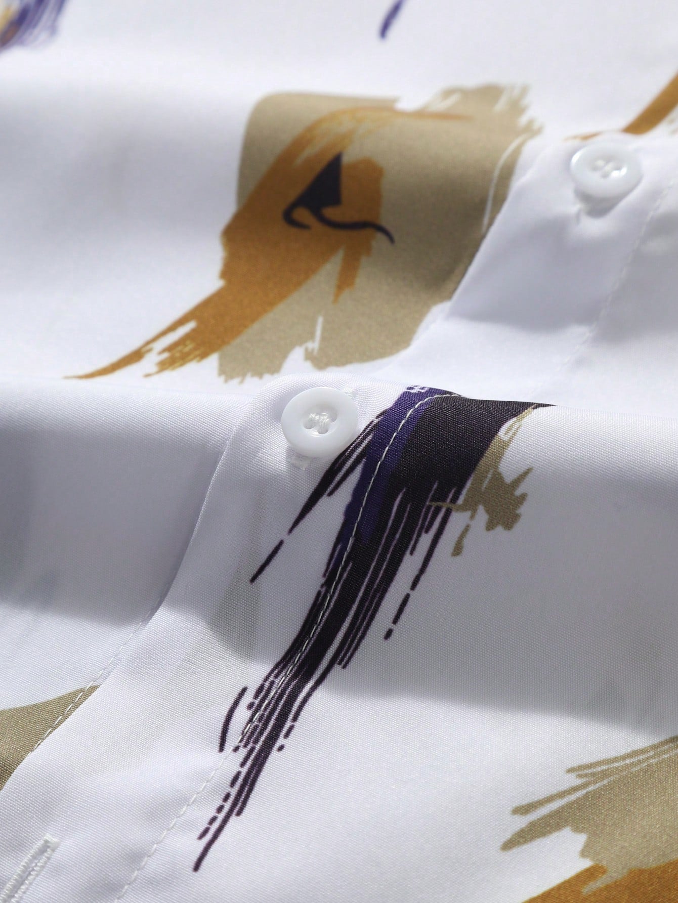 Men's Casual Random Graphic Colorful Print Short Sleeve Shirt Without Tee, For Boyfriend Gift
