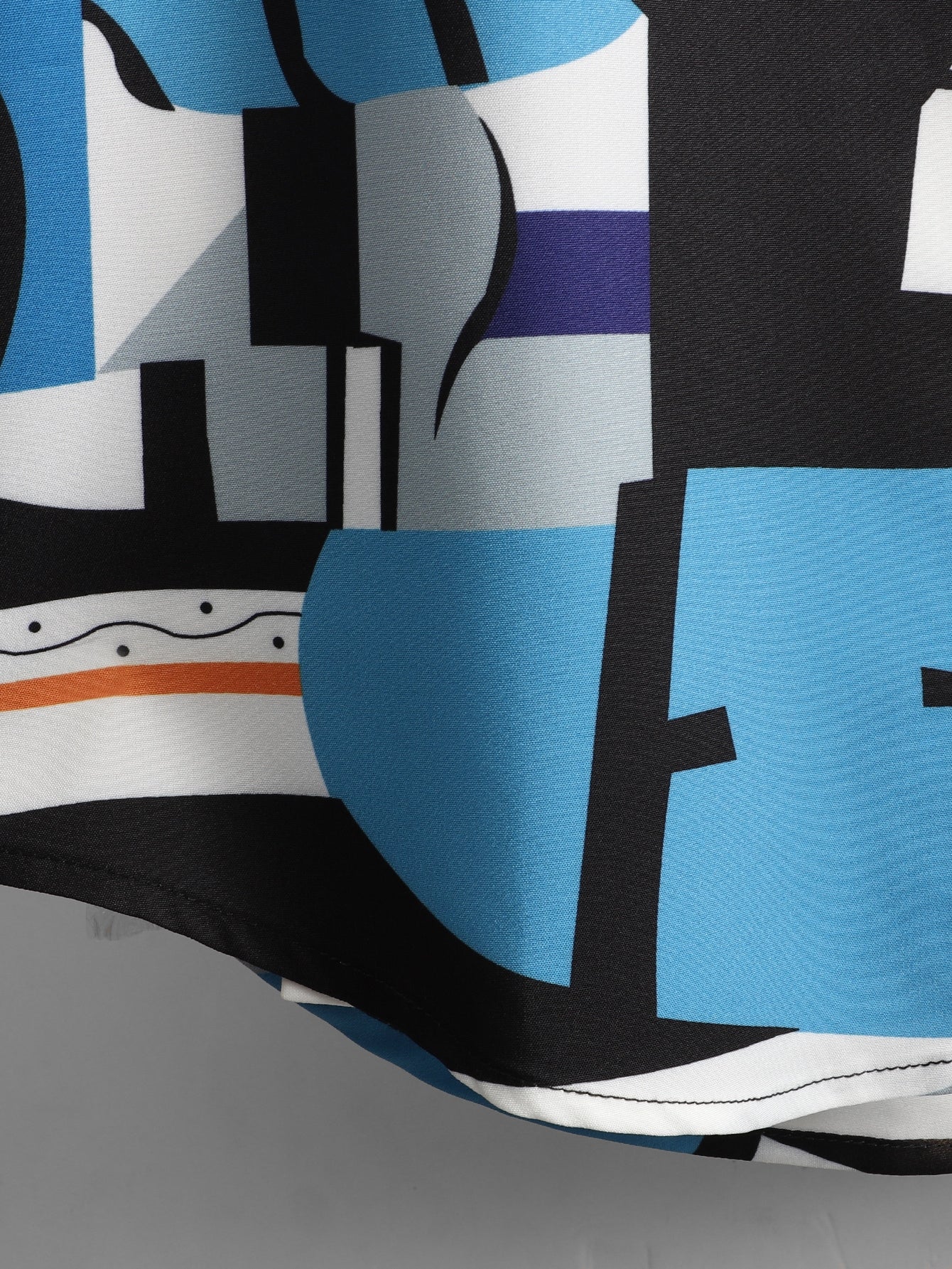 Men's Geo Print Shirt Without Tee