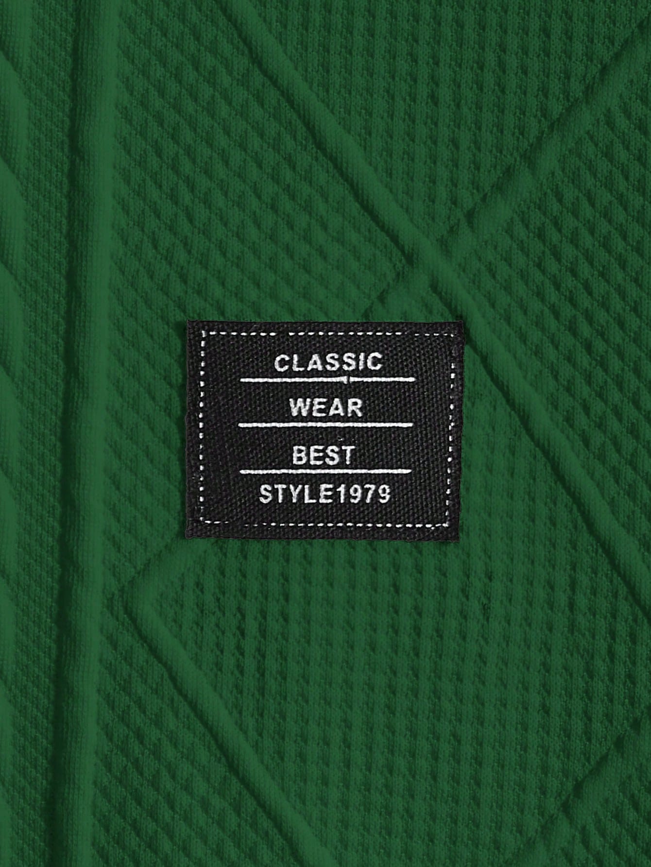 Men's Letter Patched Detail Tee Best for Casual Wear