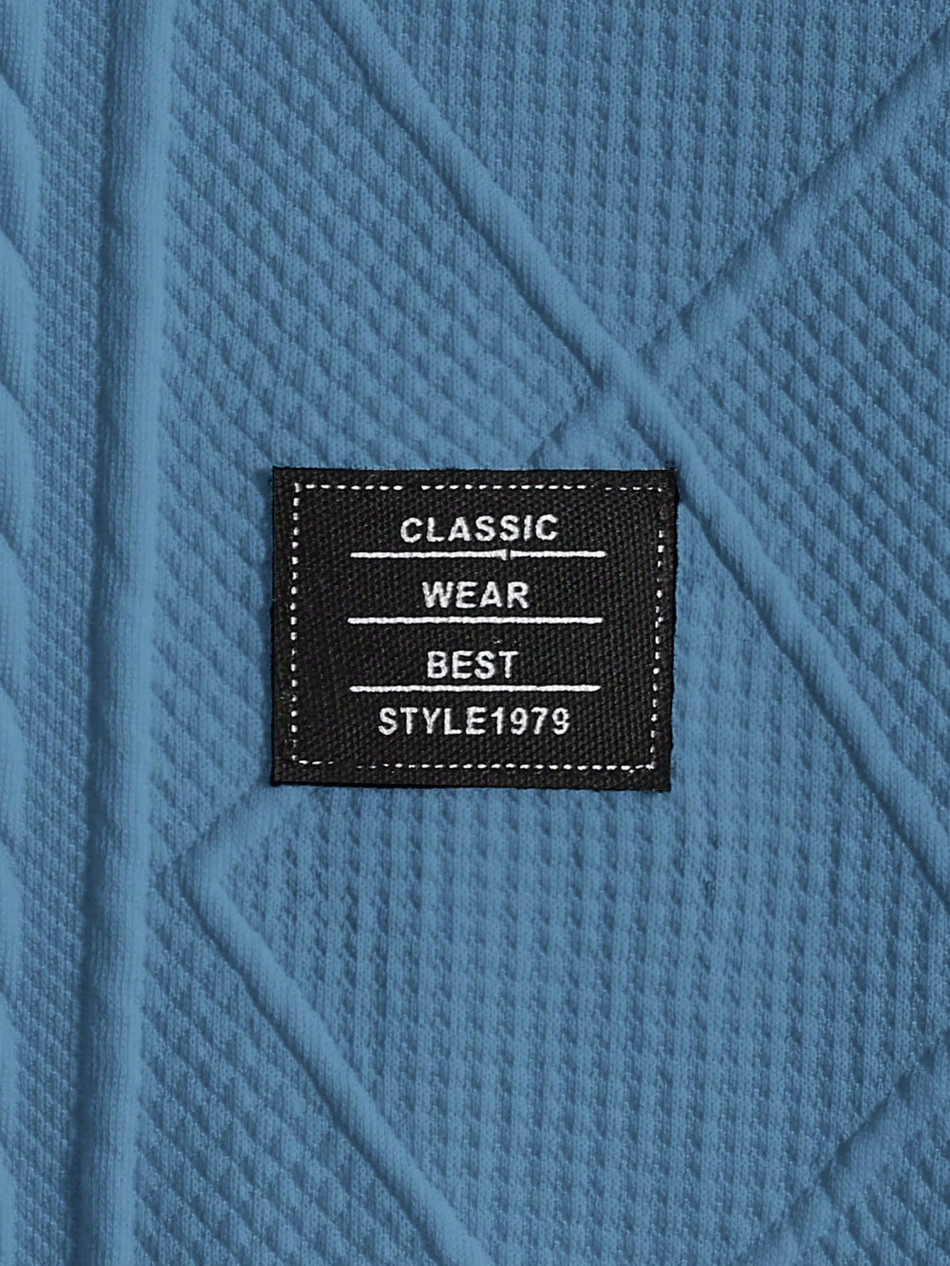 Men's Letter Patched Detail Tee Best for Casual Wear