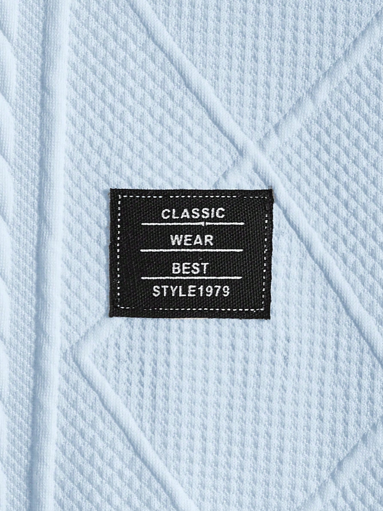 Men's Letter Patched Detail Tee Best for Casual Wear