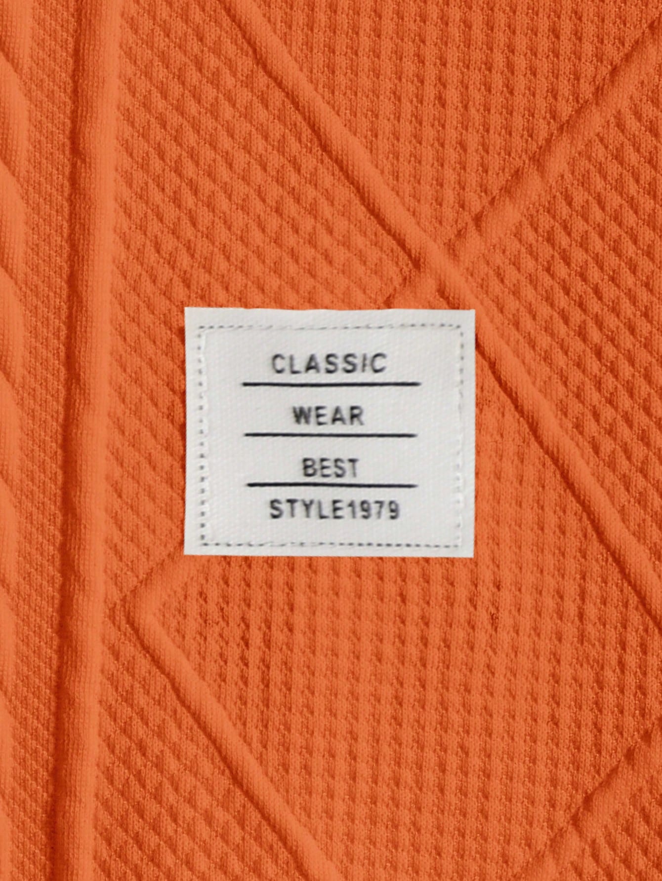 Men's Letter Patched Detail Tee Best for Casual Wear