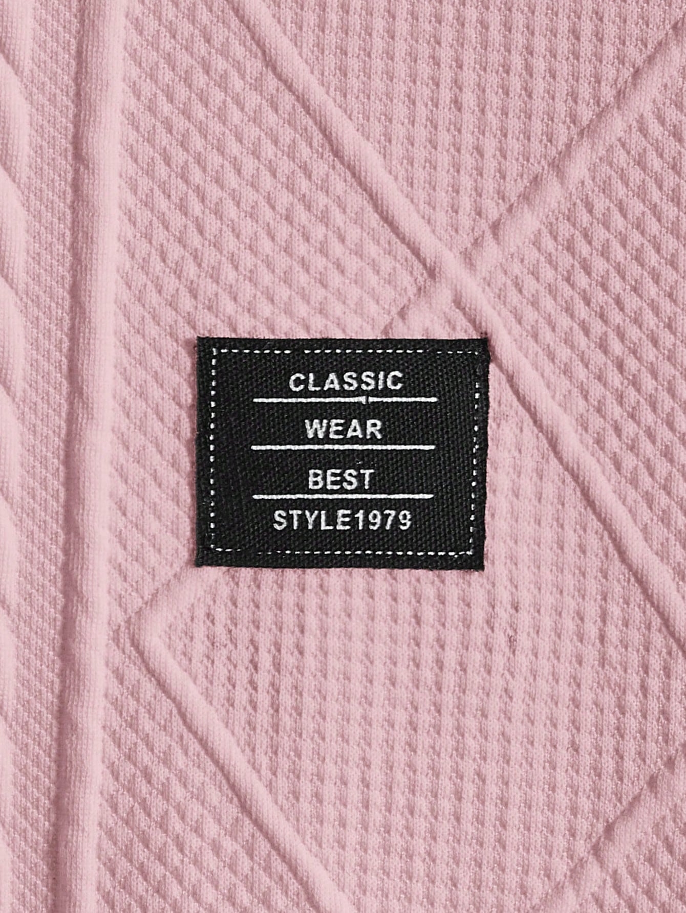 Men's Letter Patched Detail Tee Best for Casual Wear