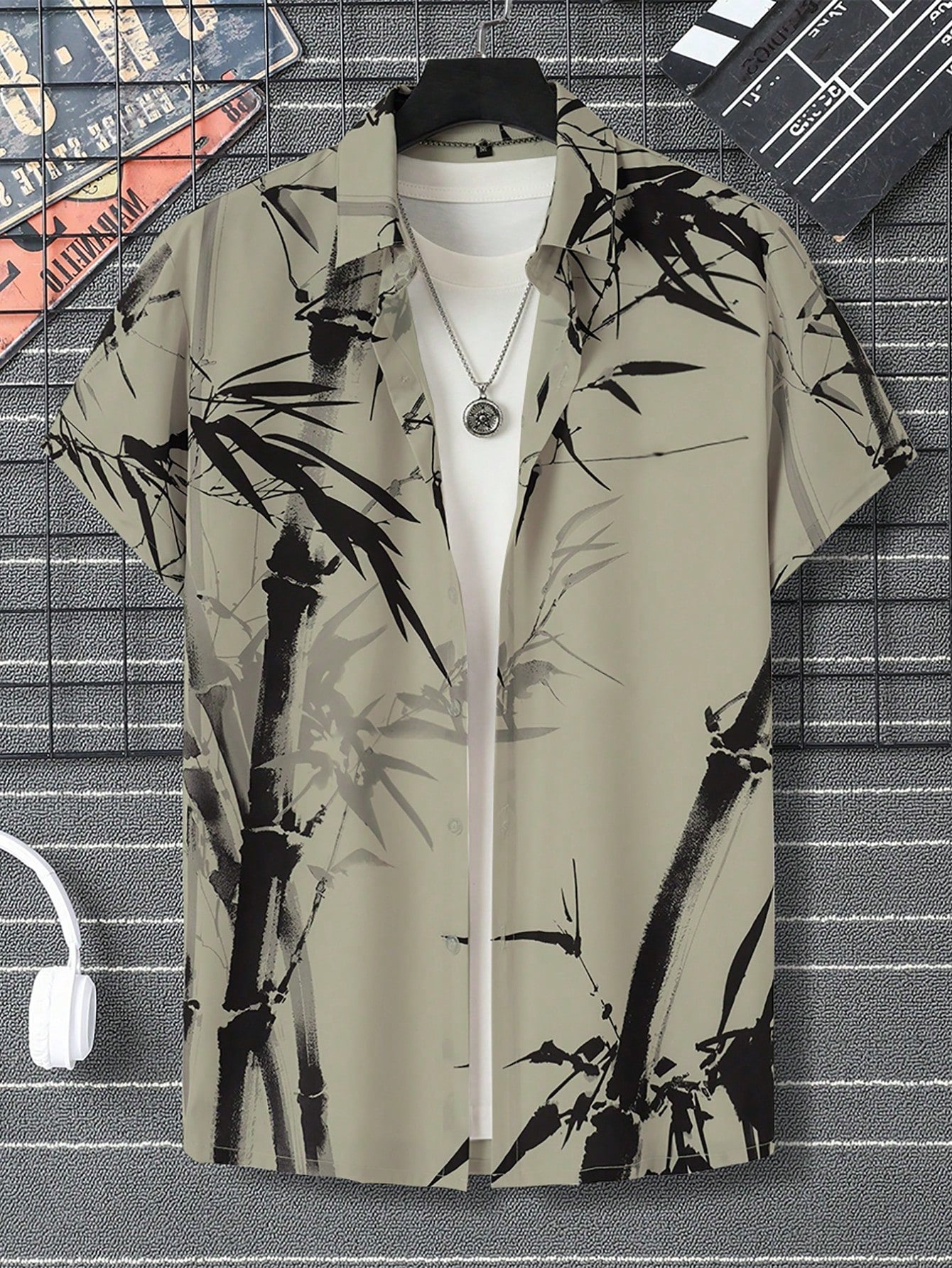 Men's Bamboo Print Shirt