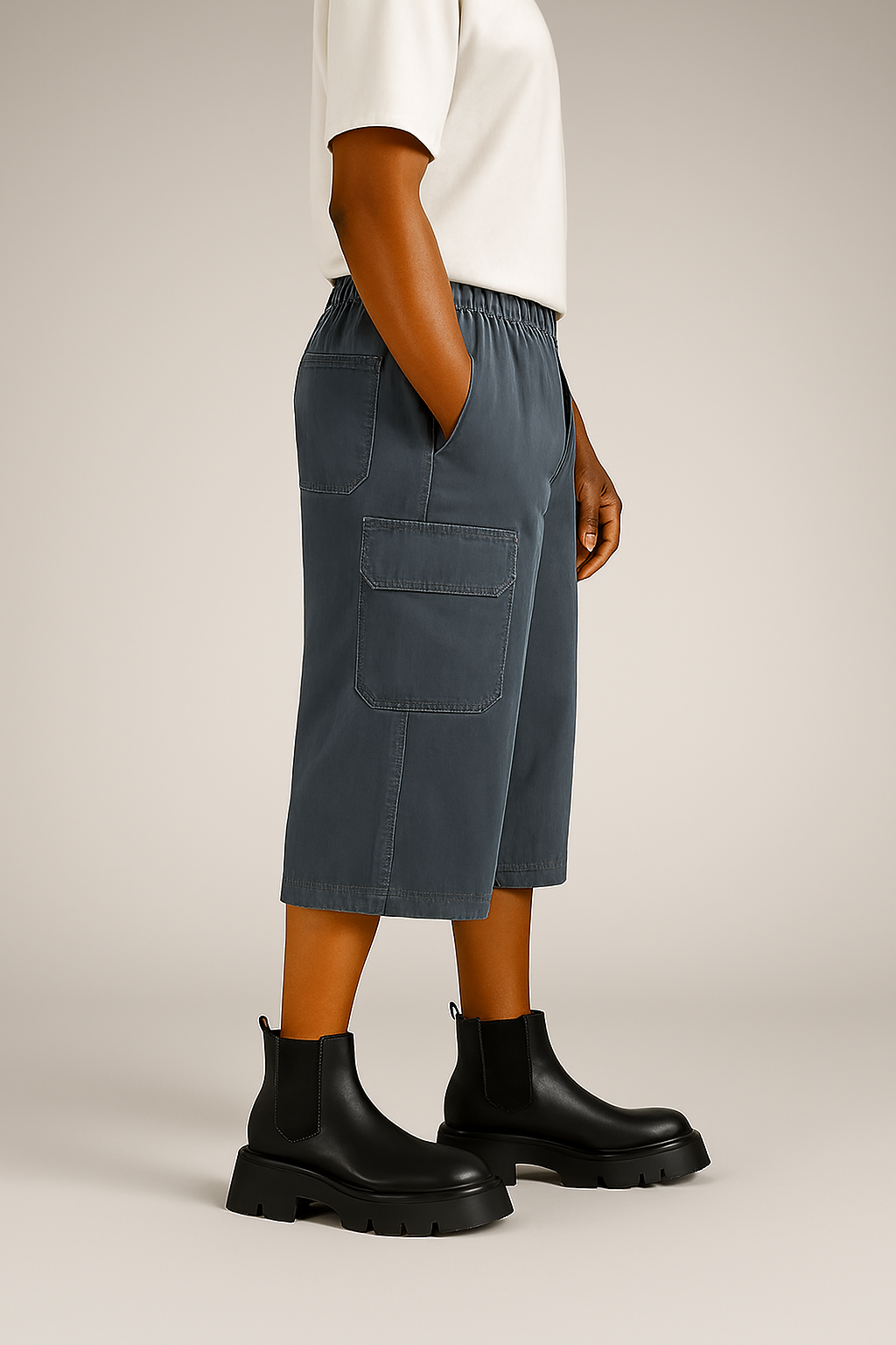 Men's Utility Cargo Shorts - Grey